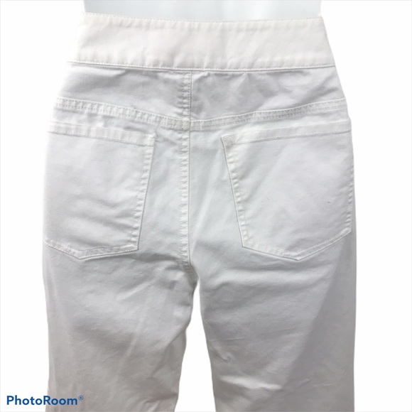 Resort Victoria Secret London Jeans Sz 8 White Chino Stretch Christie Classic C… - Picture 4 of 9